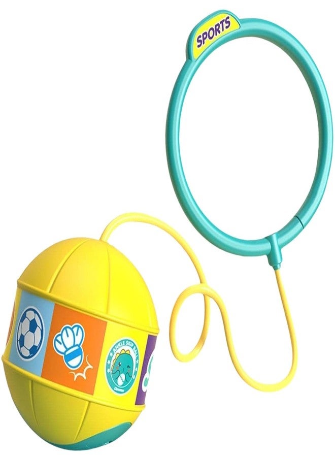 MELANA Kids' Rope Ankle Skip Ball with Light Flashing Flexible Sports Toy, Safe Fitness Toy, Skip Balls for Girls Boys, Professionals, Beginners, Adults Multicolor Pack of 1 - Image 1